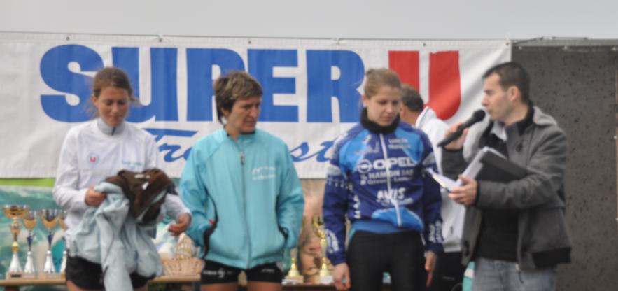 Podium féminin du trail de Trégastel 2012